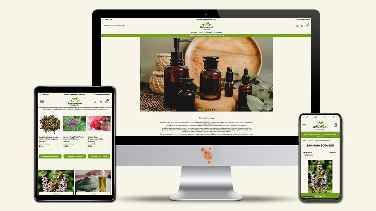 Botanotopos - Developing an eshop for 