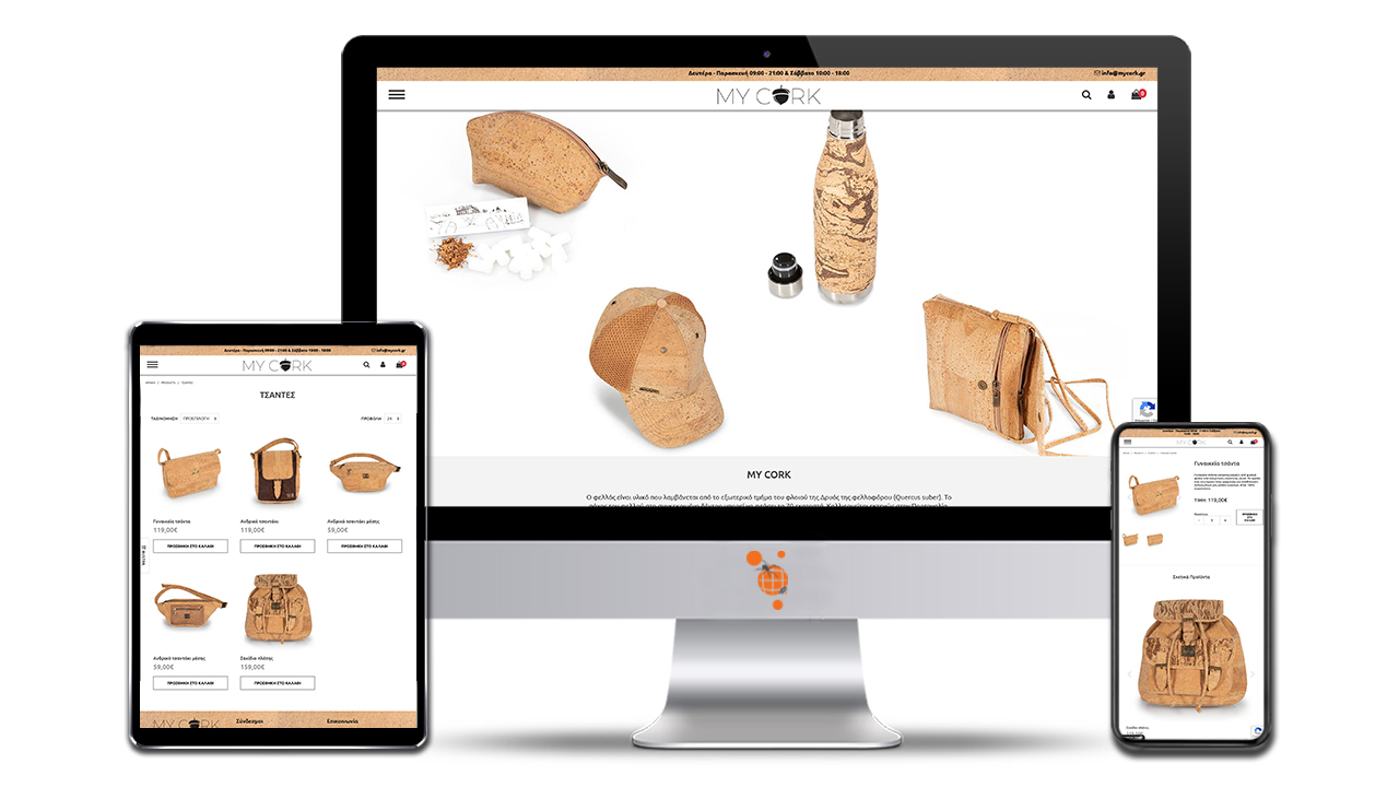 MY CORK - Κατασκευή Eshop της εταιρείας MY CORK