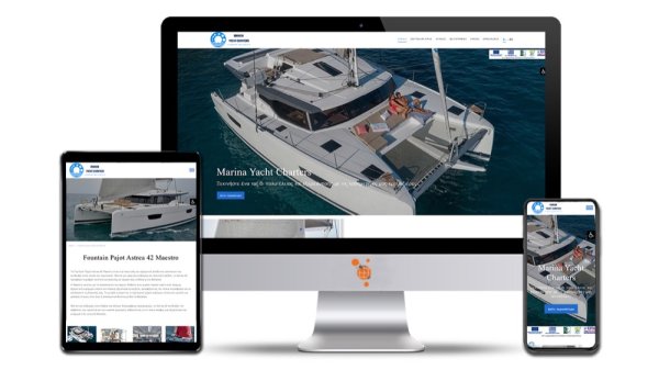 Marina Yacht Charters - Κατασκευή Ιστοσελίδας του Marina Yacht Charters