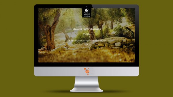 Evnia Olive Oil - Development of a website for an olive oil exporting company