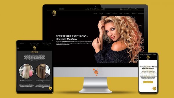 Siempre Hair Extensions - Developing a website for a hair extensions placement company